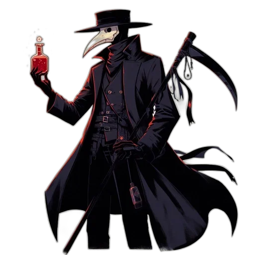 staff, jacket, hat, concept art transparent PNG cut-out