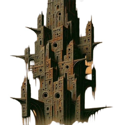 building, weapon, concept art, fantasy art transparent PNG cut-out