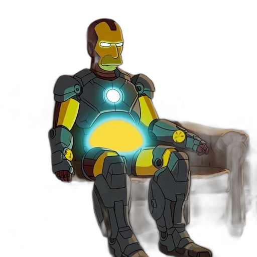 robot, concept art, 3d render, comic book art transparent PNG cut-out