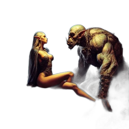creature, concept art, fantasy art, comic book art transparent PNG cut-out