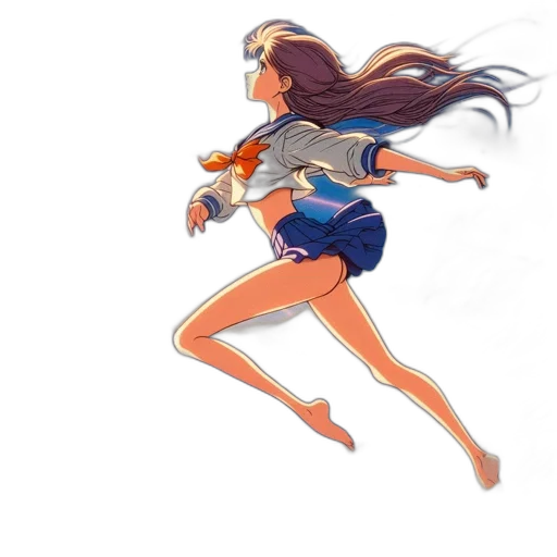 dress, concept art, anime, comic book art transparent PNG cut-out