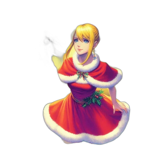 dress, crown, flower, staff transparent PNG cut-out