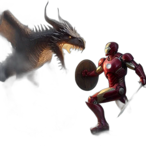 dragon, concept art, fantasy art, comic book art transparent PNG cut-out