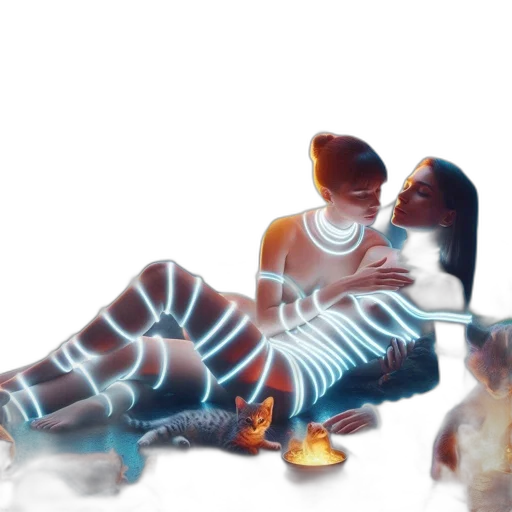 robot, concept art, fantasy art, cyberpunk transparent PNG cut-out