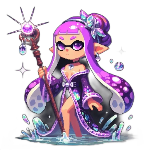 weapon, dress, staff, concept art transparent PNG cut-out