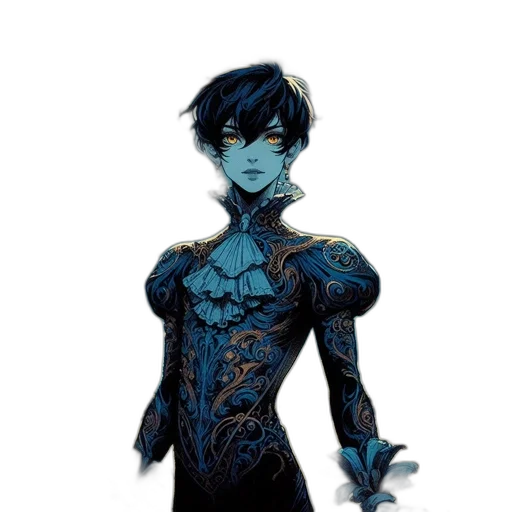 robot, dress, concept art, fantasy art transparent PNG cut-out