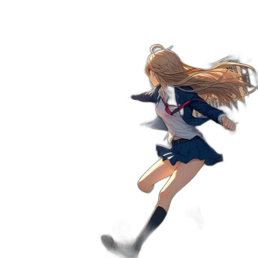 hair, jacket, dress, creature transparent PNG cut-out