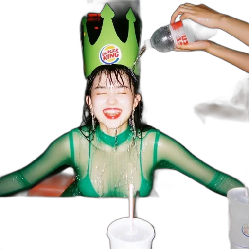 hat, crown, bottle, creature transparent PNG cut-out
