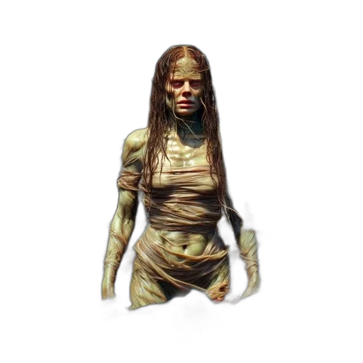 creature, face, mask, staff transparent PNG cut-out