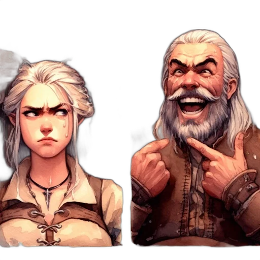 face, staff, concept art, fantasy art transparent PNG cut-out