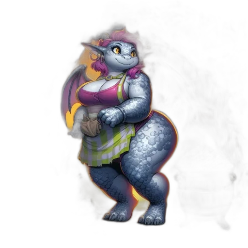 dragon, staff, creature, concept art transparent PNG cut-out