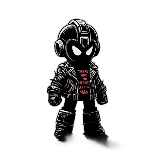 robot, comic book art, concept art, pixel art transparent PNG cut-out