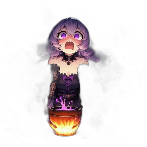 dress, mask, creature, staff transparent PNG cut-out