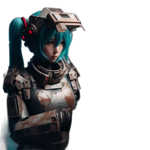 robot, weapon, face, staff transparent PNG cut-out