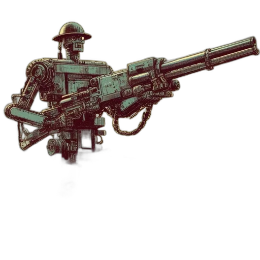 weapon, robot, staff, sword transparent PNG cut-out