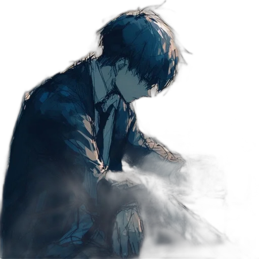 jacket, creature, mask, staff transparent PNG cut-out
