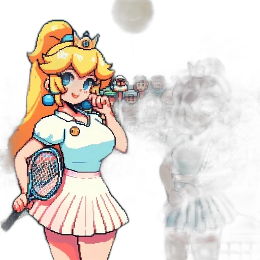 dress, weapon, staff, pixel art transparent PNG cut-out
