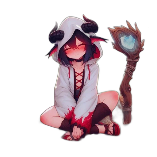 staff, weapon, creature, animal transparent PNG cut-out