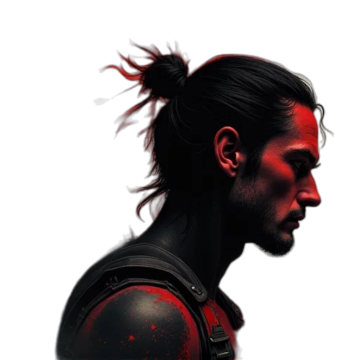hair, dragon, face, robot transparent PNG cut-out