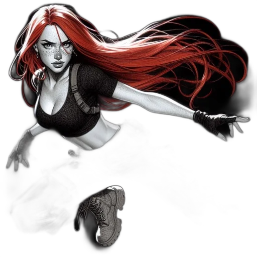 comic book art, concept art, fantasy art, photorealistic transparent PNG cut-out