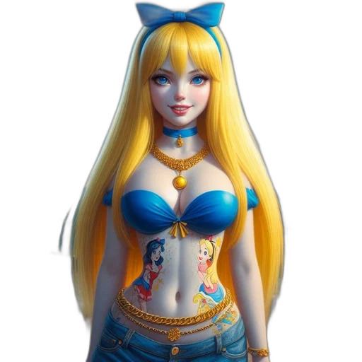 dress, jewelry, robot, fantasy art transparent PNG cut-out