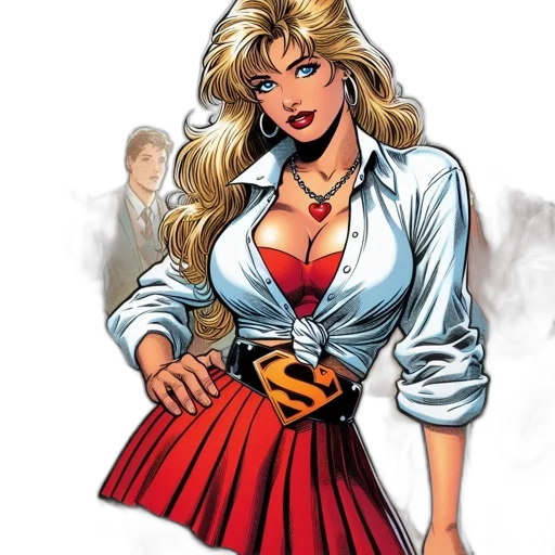 dress, comic book art, cartoon, concept art transparent PNG cut-out