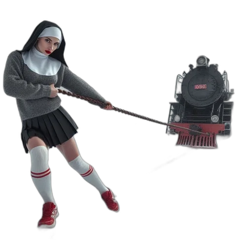 robot, weapon, staff, creature transparent PNG cut-out