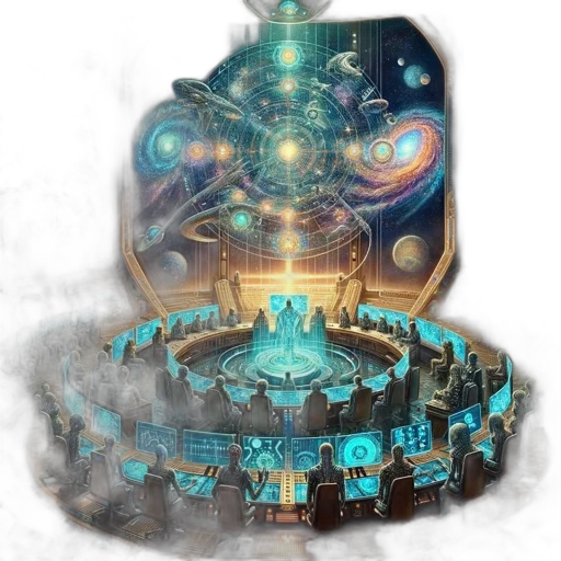 concept art, fantasy art, 3d render, outer space transparent PNG cut-out