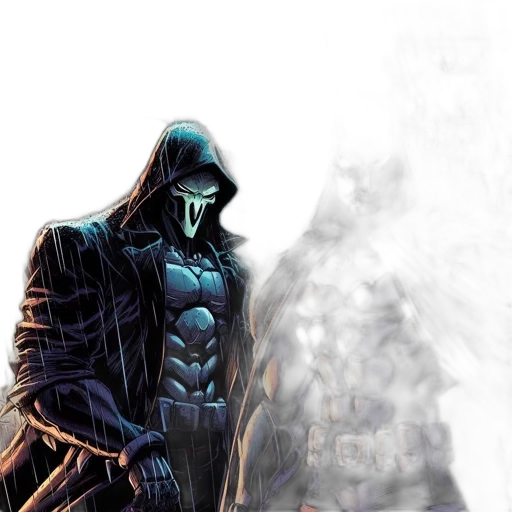 mask, comic book art, concept art, fantasy art transparent PNG cut-out