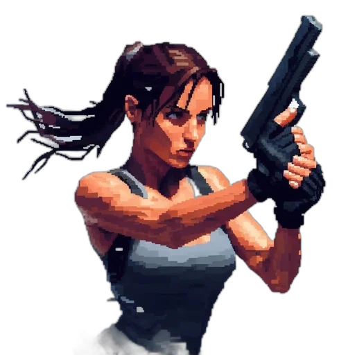 weapon, pixel art, concept art, comic book art transparent PNG cut-out