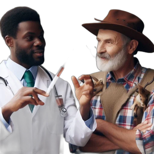 two, men, one, medical transparent PNG cut-out