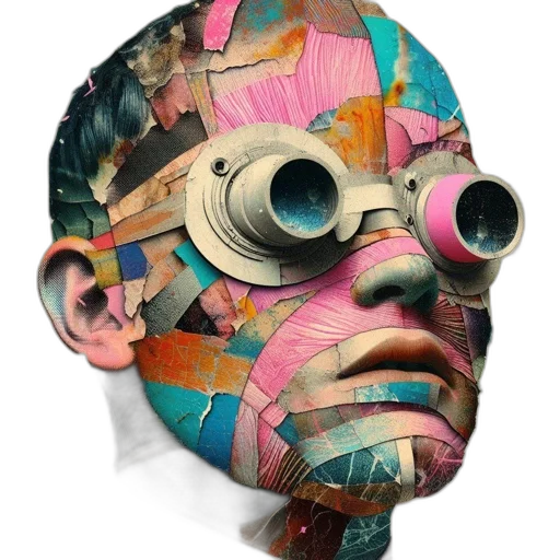 mask, face, robot, jacket transparent PNG cut-out