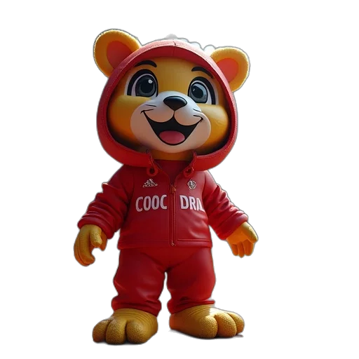 3d render, london, olympics, mascot transparent PNG cut-out