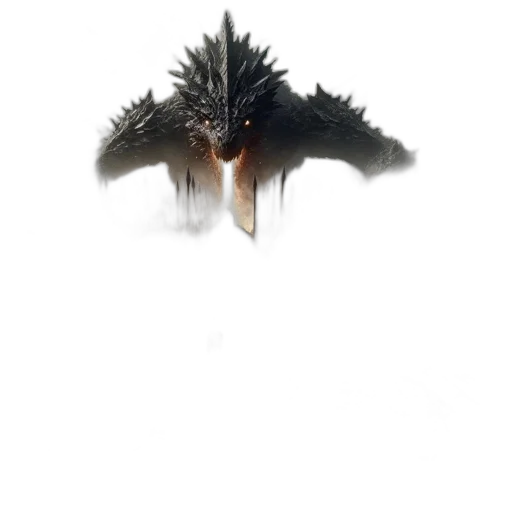dragon, animal, creature, hair transparent PNG cut-out