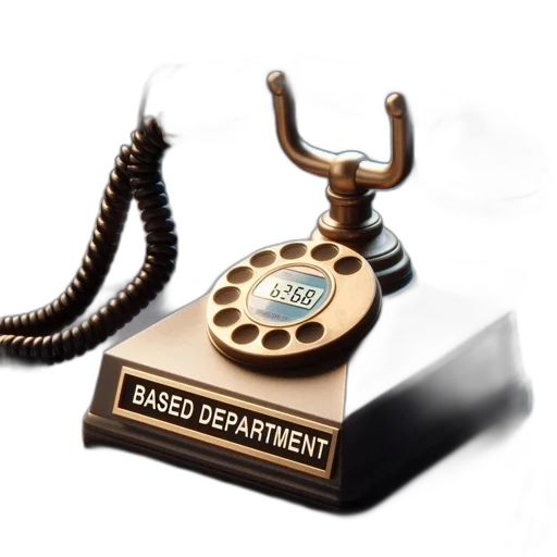 staff, 3d render, retro-styled, rotary transparent PNG cut-out