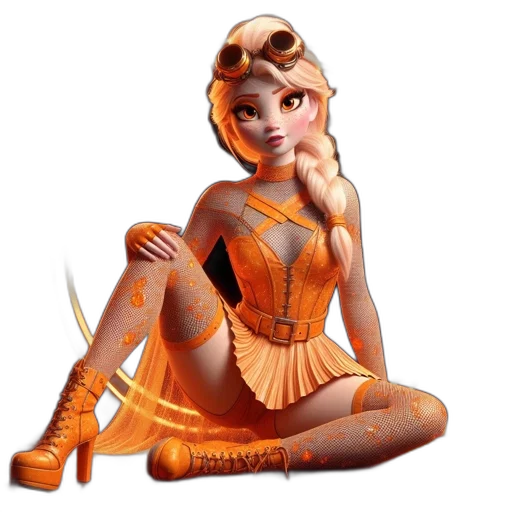 dress, staff, fantasy art, concept art transparent PNG cut-out