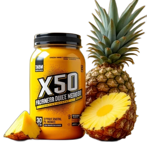 x50, showtime, thermoshred, pineapple transparent PNG cut-out