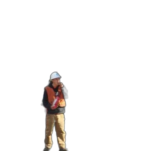 staff, hat, jacket, robot transparent PNG cut-out
