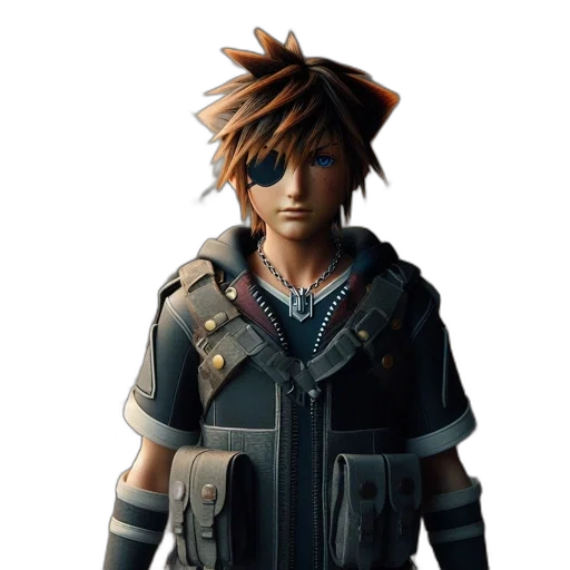 jacket, concept art, 3d render, pixel art transparent PNG cut-out