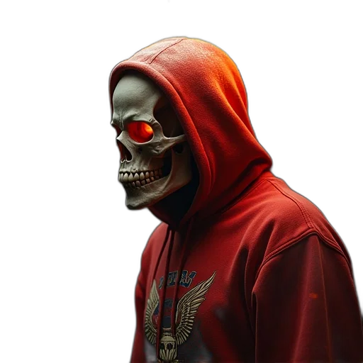 mask, face, jacket, creature transparent PNG cut-out