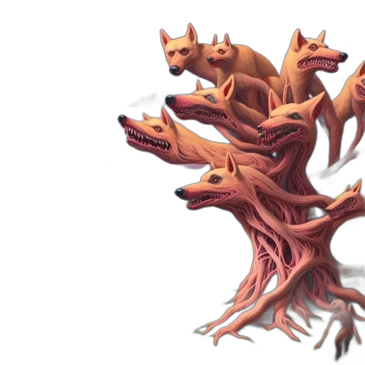 tree, dragon, crown, creature transparent PNG cut-out