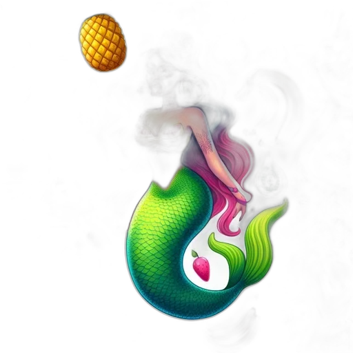 dragon, food, pixel art, 3d render transparent PNG cut-out