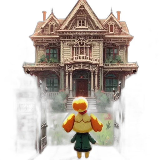 building, pixel art, concept art, 3d render transparent PNG cut-out