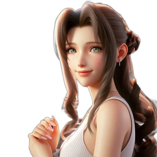 face, photorealistic, 3d render, fantasy art transparent PNG cut-out