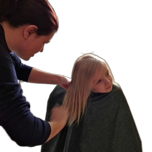 hair, jacket, staff, face transparent PNG cut-out