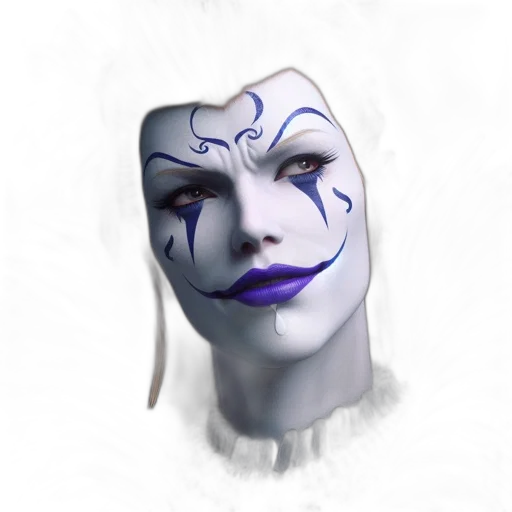 mask, face, crown, creature transparent PNG cut-out