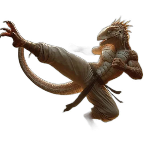 dragon, creature, staff, animal transparent PNG cut-out