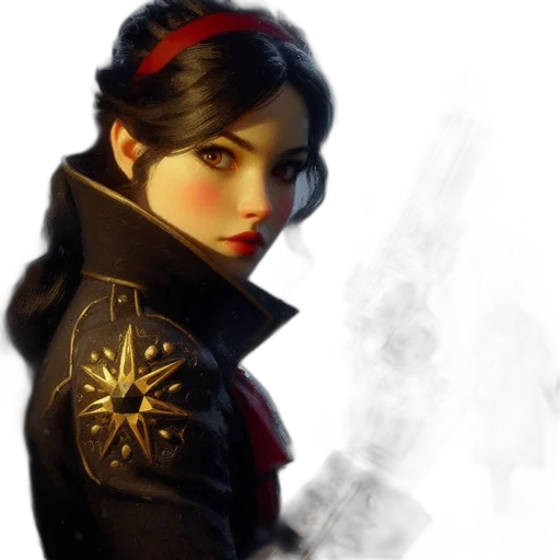 jacket, staff, fantasy art, concept art transparent PNG cut-out
