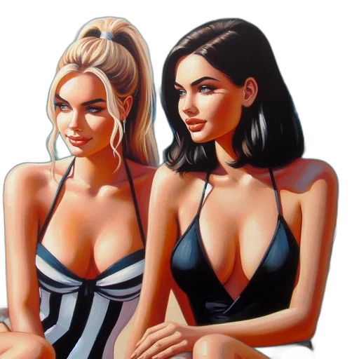 jewelry, oil painting, photorealistic, cartoon transparent PNG cut-out