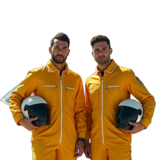 jacket, staff, outer space, golden transparent PNG cut-out